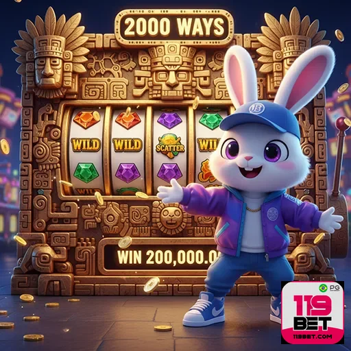 Jogador brincando em cassino online no celular com festa brasileira ao fundo